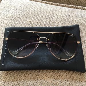 Never worn! Quay High key rimless sunglasses